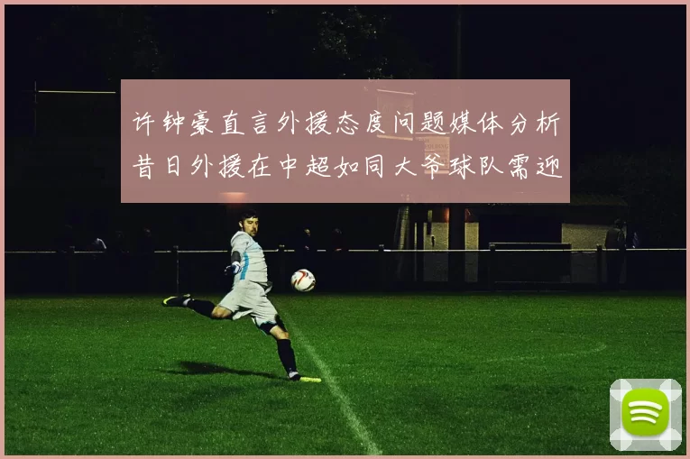 许钟豪直言外援态度问题媒体分析昔日外援在中超如同大爷球队需迎合